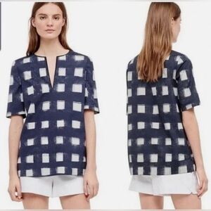 Tory Burch "Antibes" V-neck Tunic Top Women’s Size 4